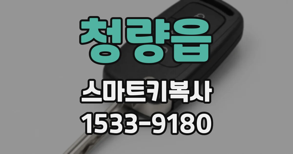청량읍 스마트키복사
