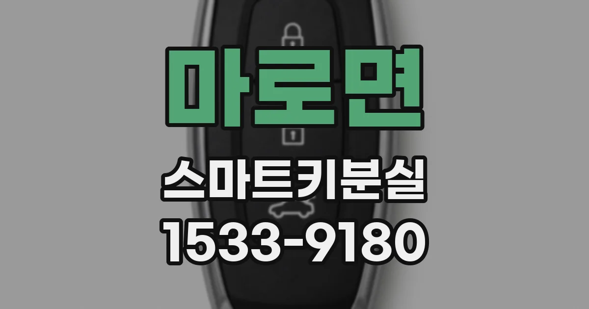 마로면 스마트키분실