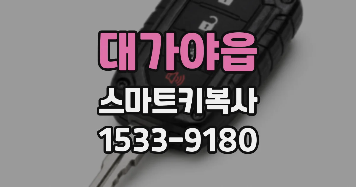 대가야읍 스마트키복사
