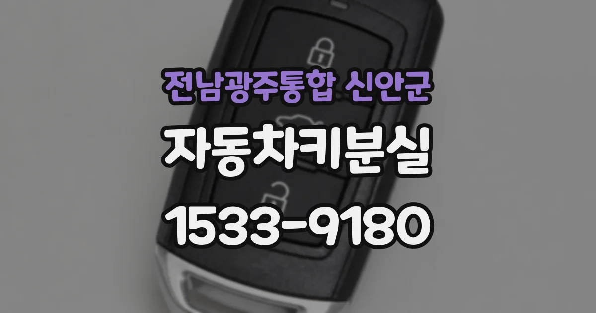 전남광주통합 신안군 자동차키분실