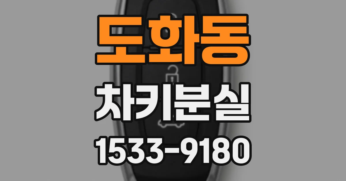도화동 차키분실