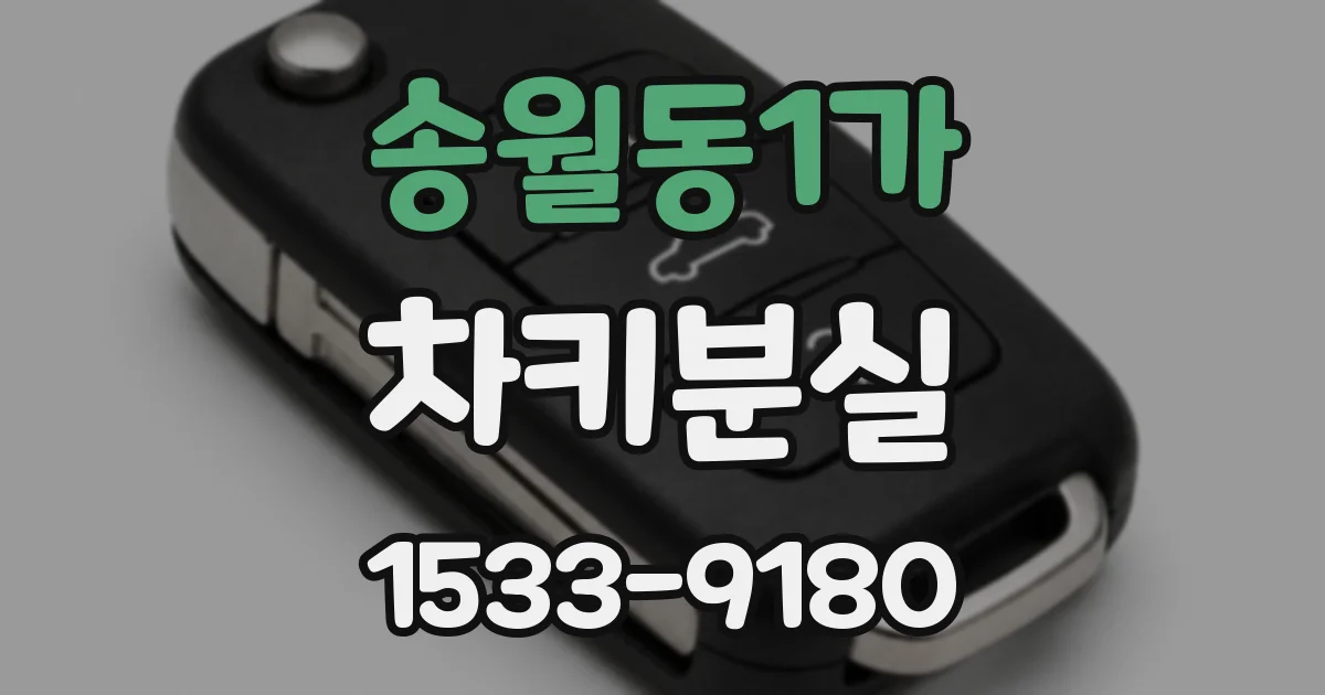 송월동1가 차키분실