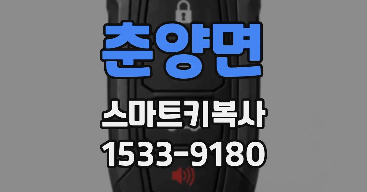 춘양면 스마트키복사