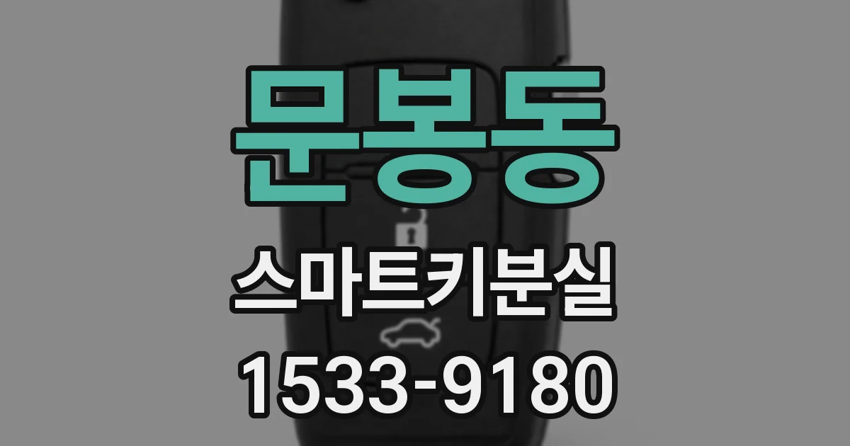 문봉동 스마트키분실