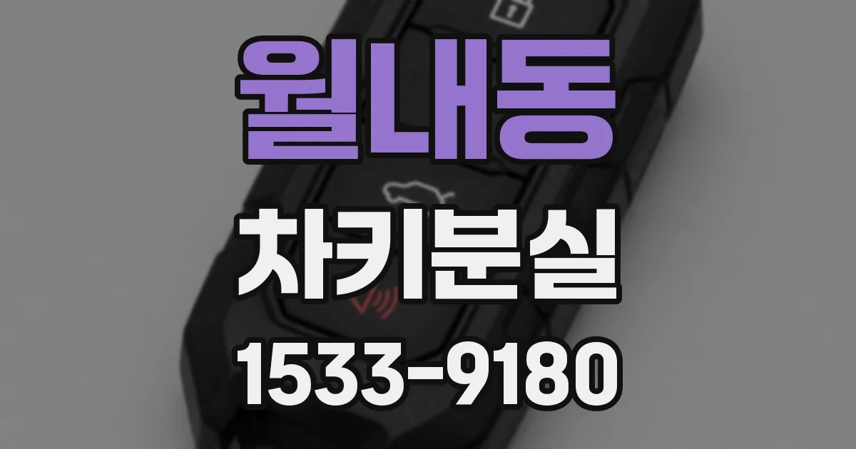월내동 차키분실