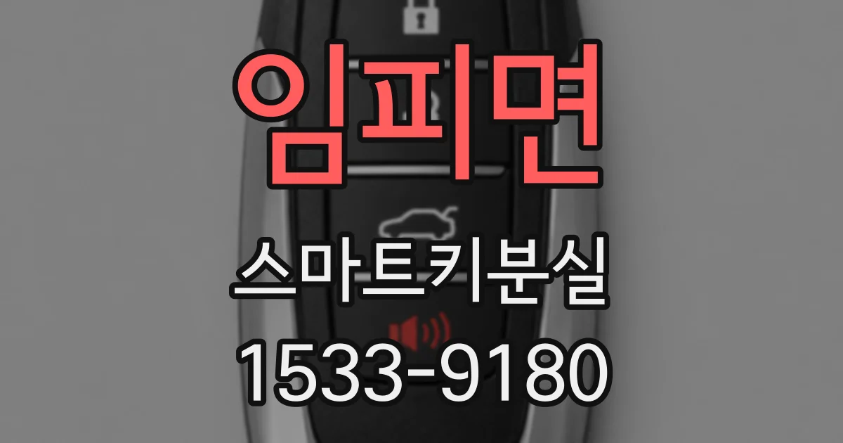 임피면 스마트키분실