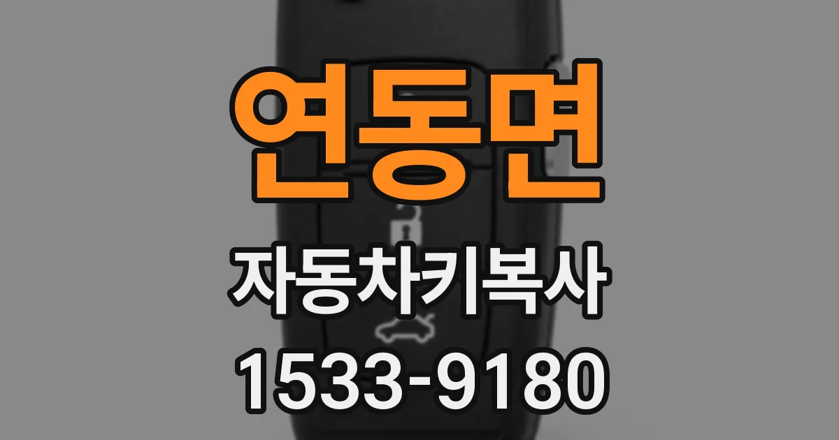 연동면 자동차키복사