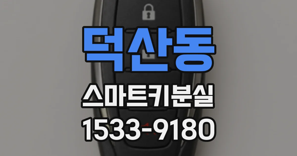 덕산동 스마트키분실