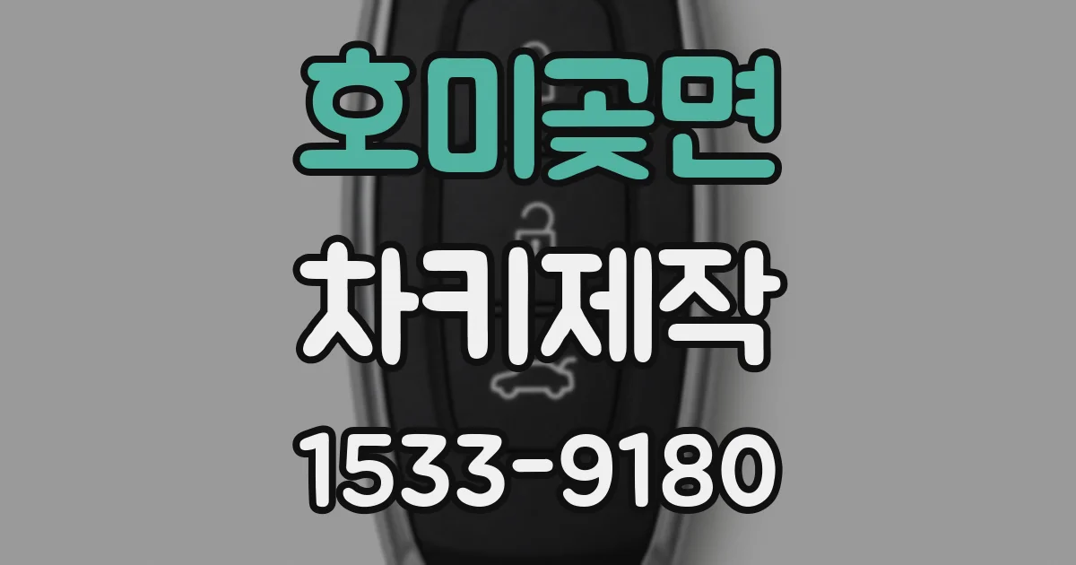 호미곶면 차키제작