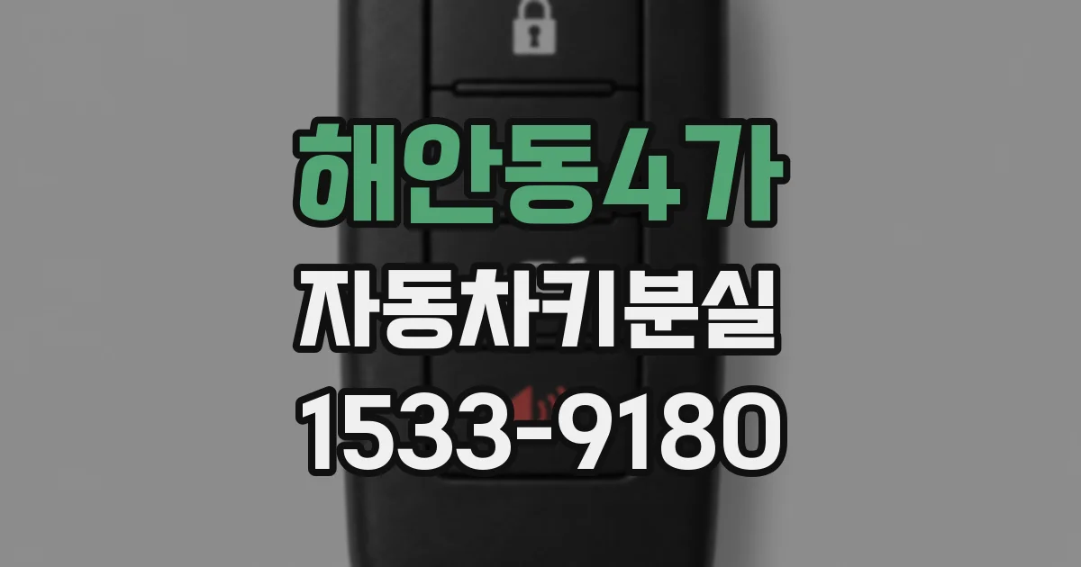 해안동4가 자동차키분실