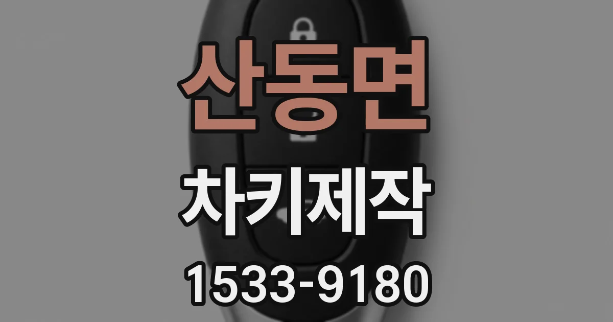 산동면 차키제작