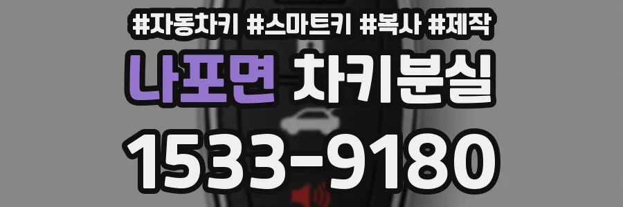 나포면 차키분실