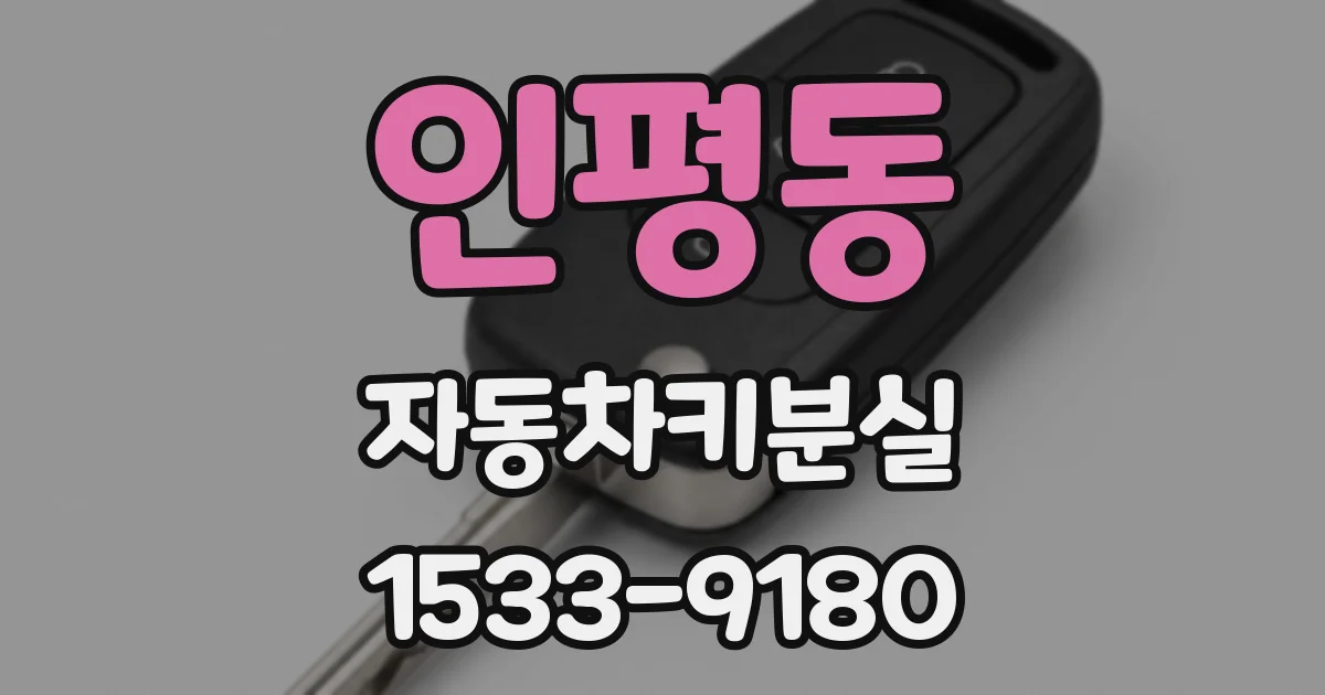 인평동 자동차키분실