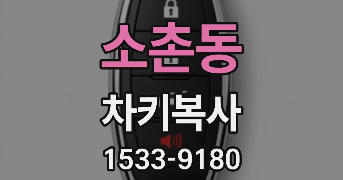 소촌동 차키복사
