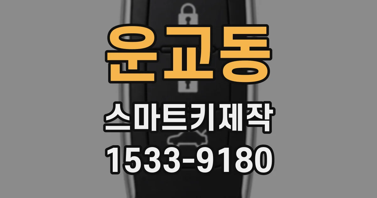 운교동 스마트키제작