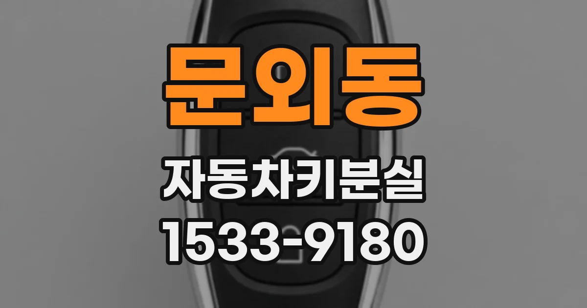 문외동 자동차키분실