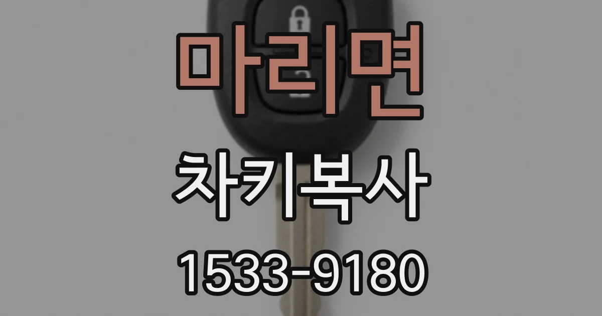마리면 차키복사