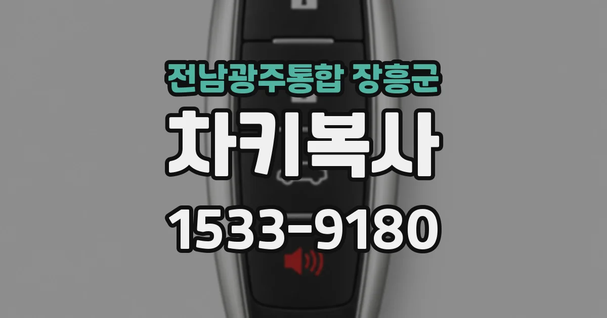 전남광주통합 장흥군 차키복사