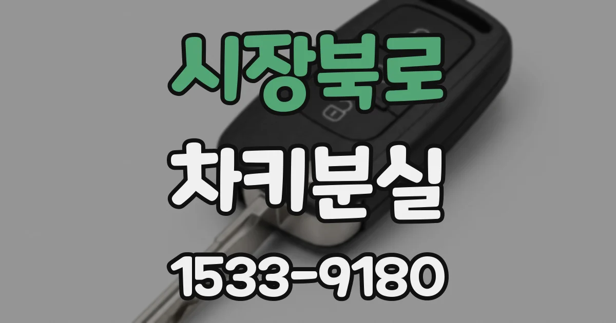 시장북로 차키분실