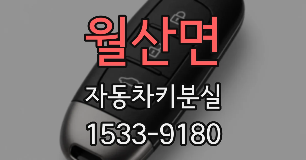월산면 자동차키분실