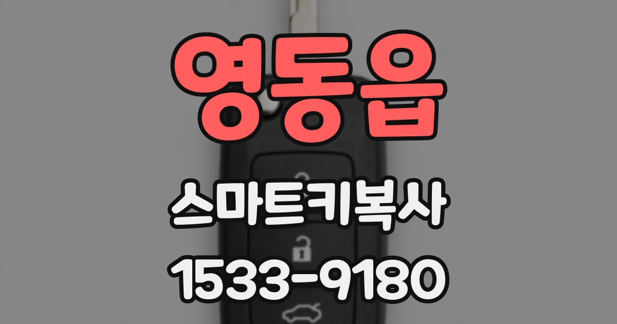 영동읍 스마트키복사