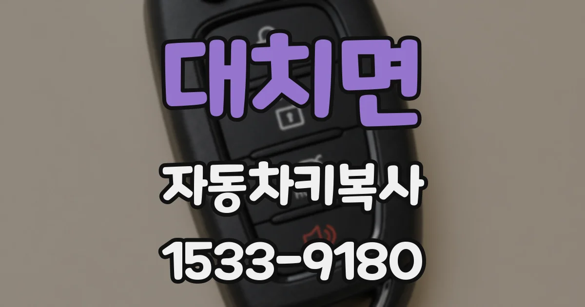 대치면 자동차키복사