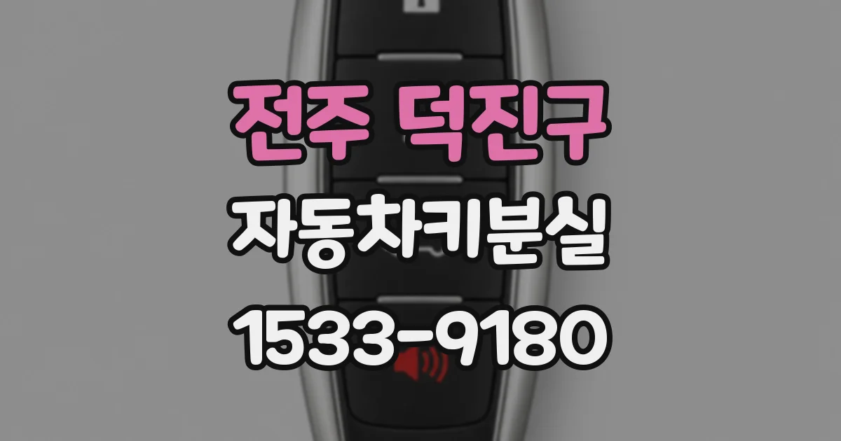 전주 덕진구 자동차키분실