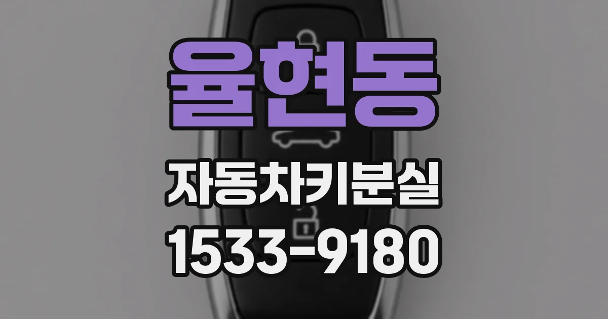 율현동 자동차키분실