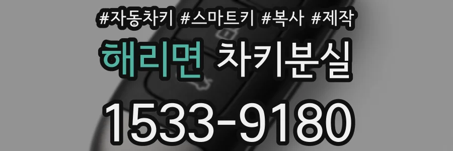 해리면 차키분실