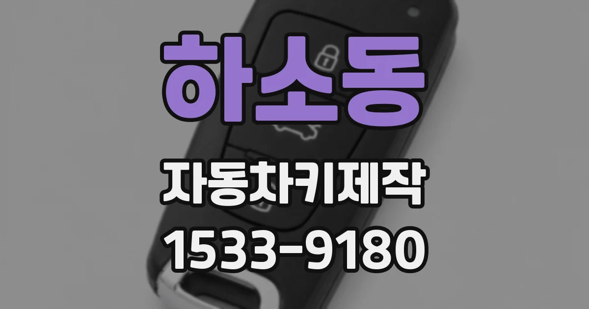 하소동 자동차키제작
