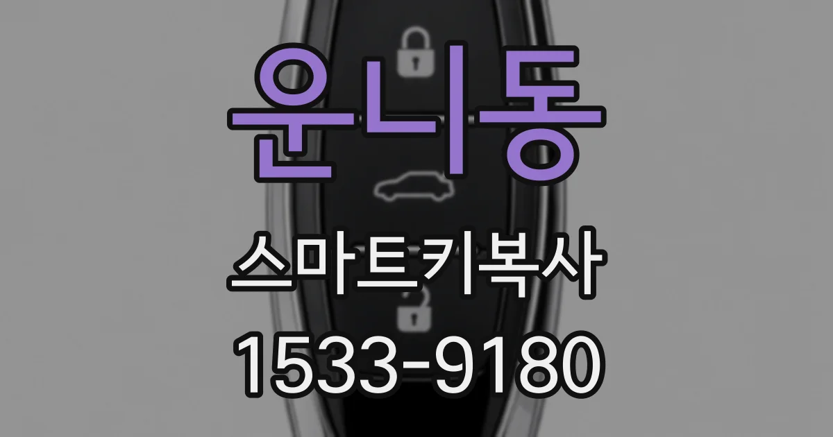 운니동 스마트키복사