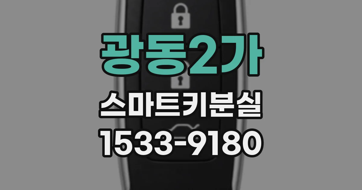 광동2가 스마트키분실