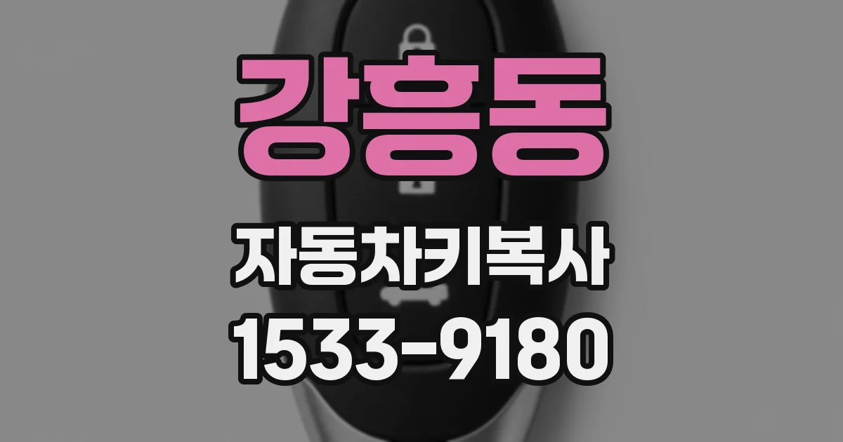 강흥동 자동차키복사
