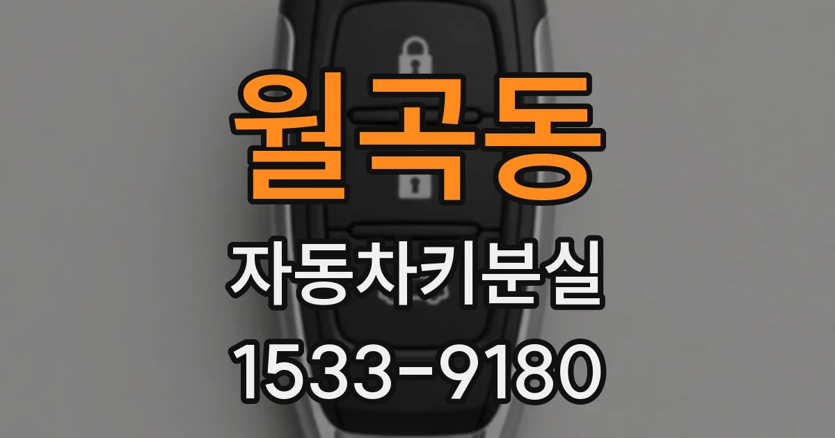 월곡동 자동차키분실