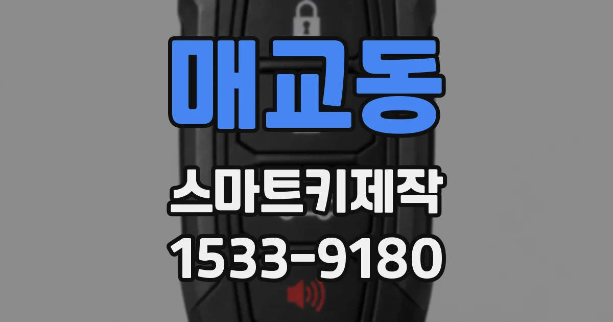 매교동 스마트키제작