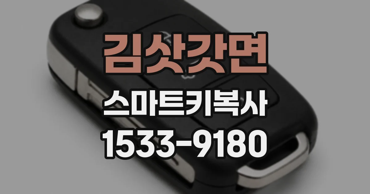 김삿갓면 스마트키복사