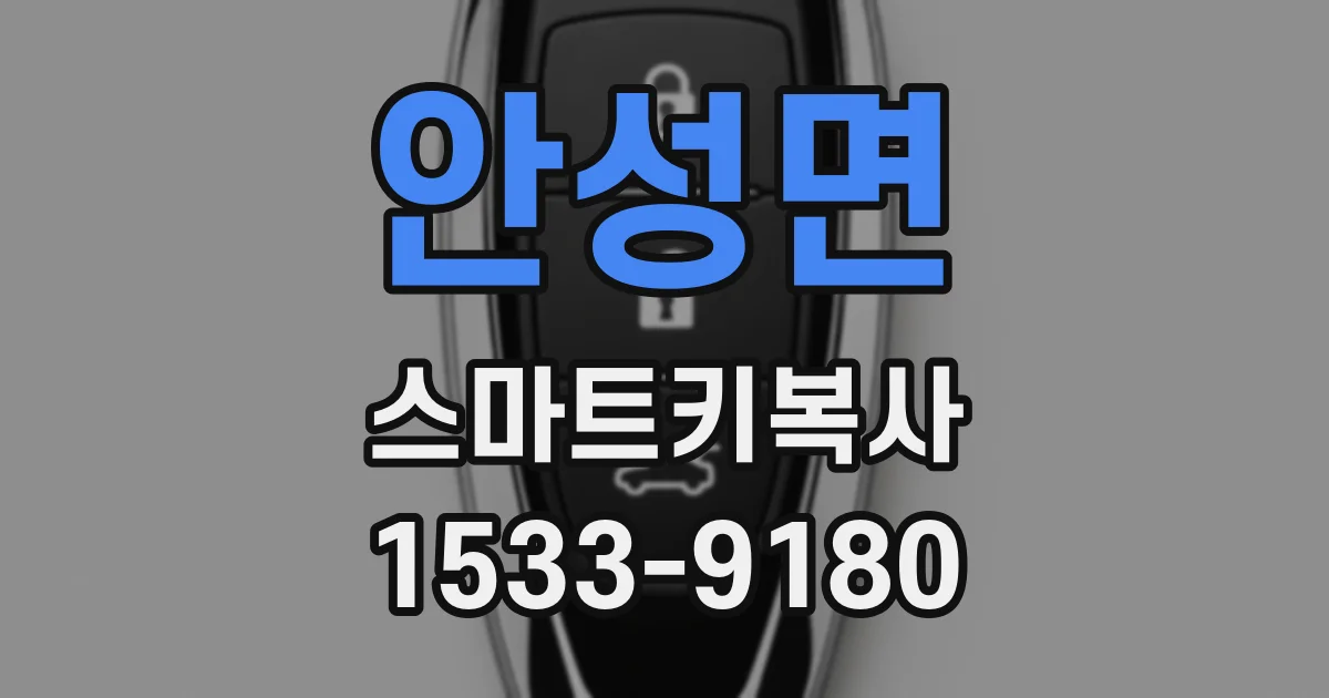 안성면 스마트키복사