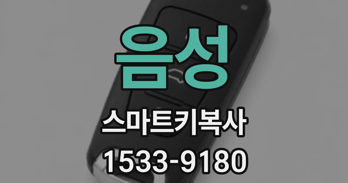 음성 스마트키복사