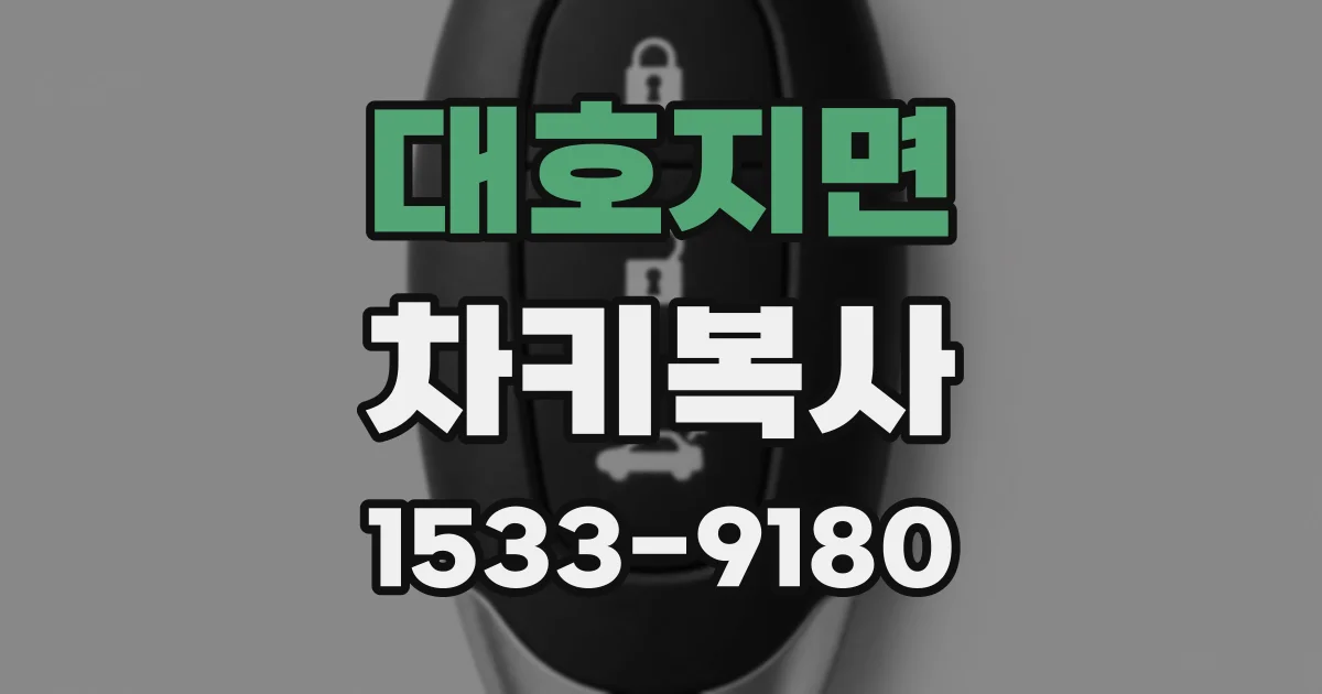 대호지면 차키복사