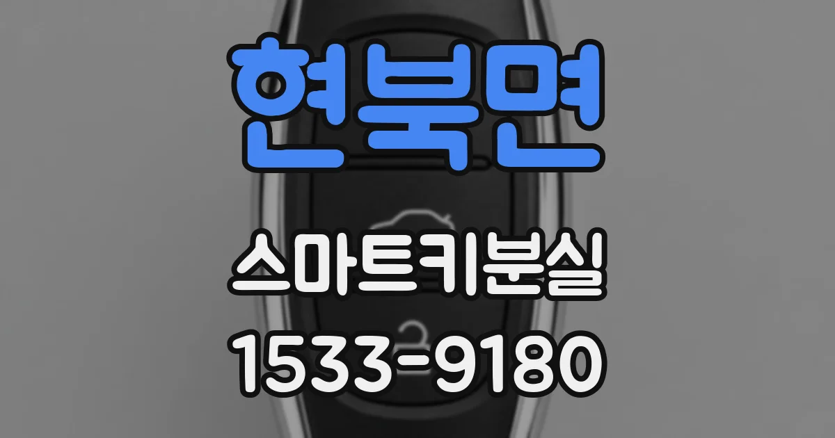 현북면 스마트키분실