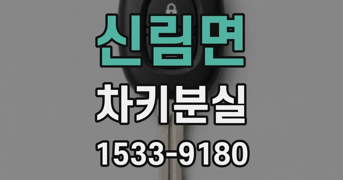 신림면 차키분실