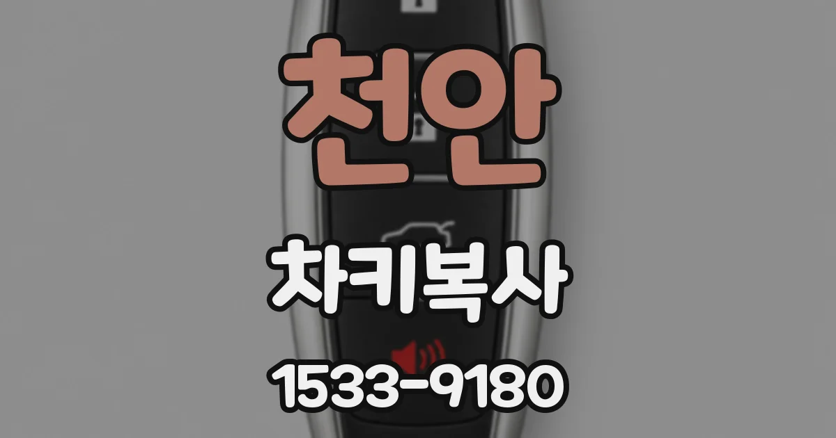 천안 차키복사