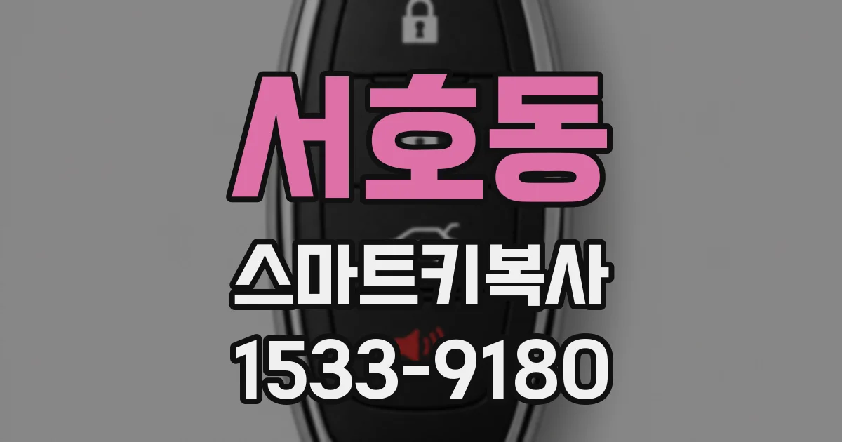 서호동 스마트키복사