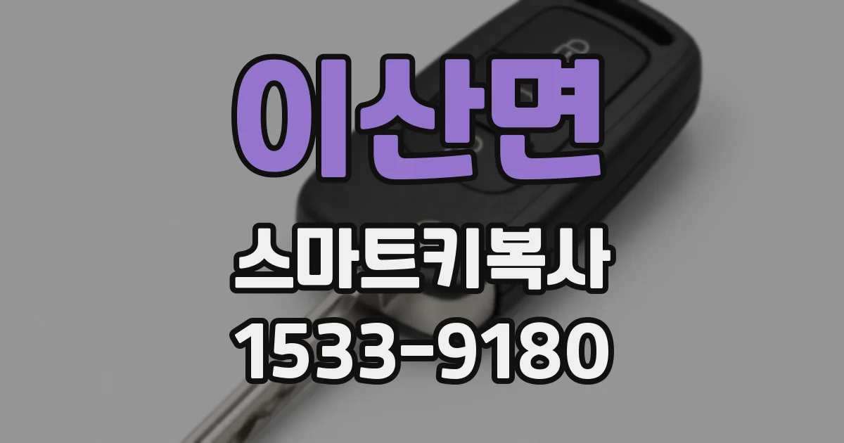 이산면 스마트키복사