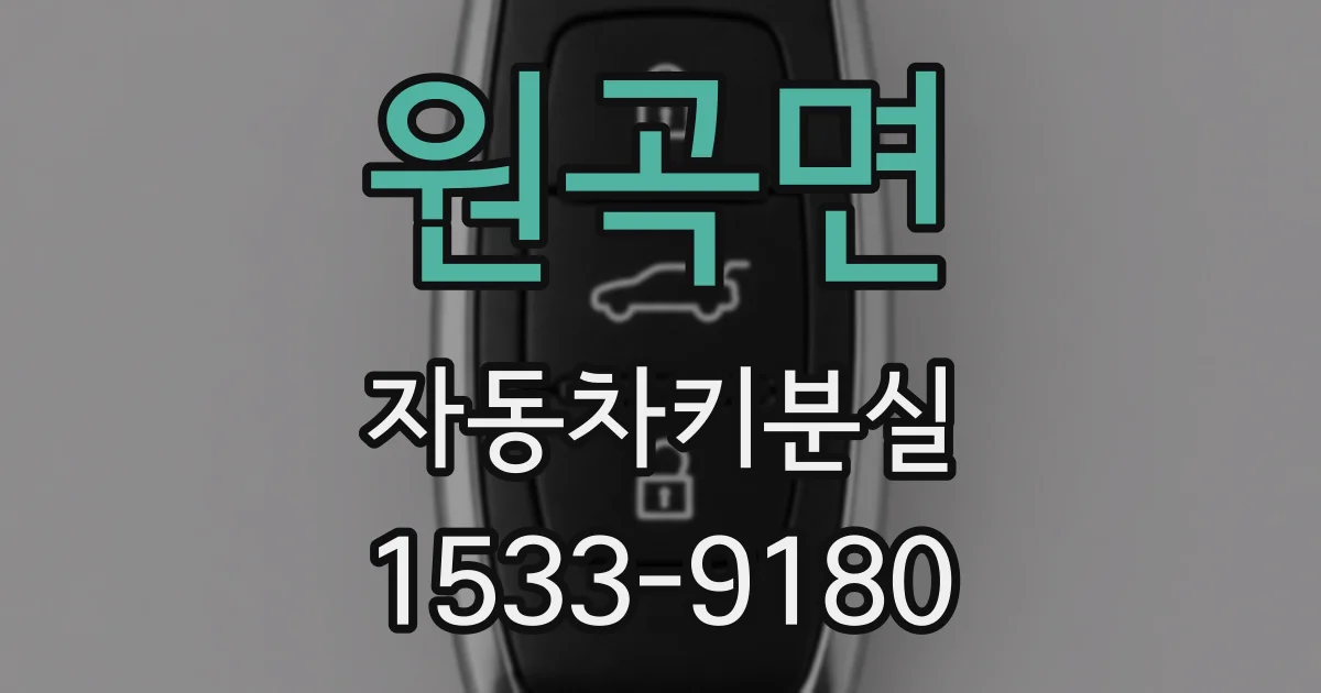 원곡면 자동차키분실