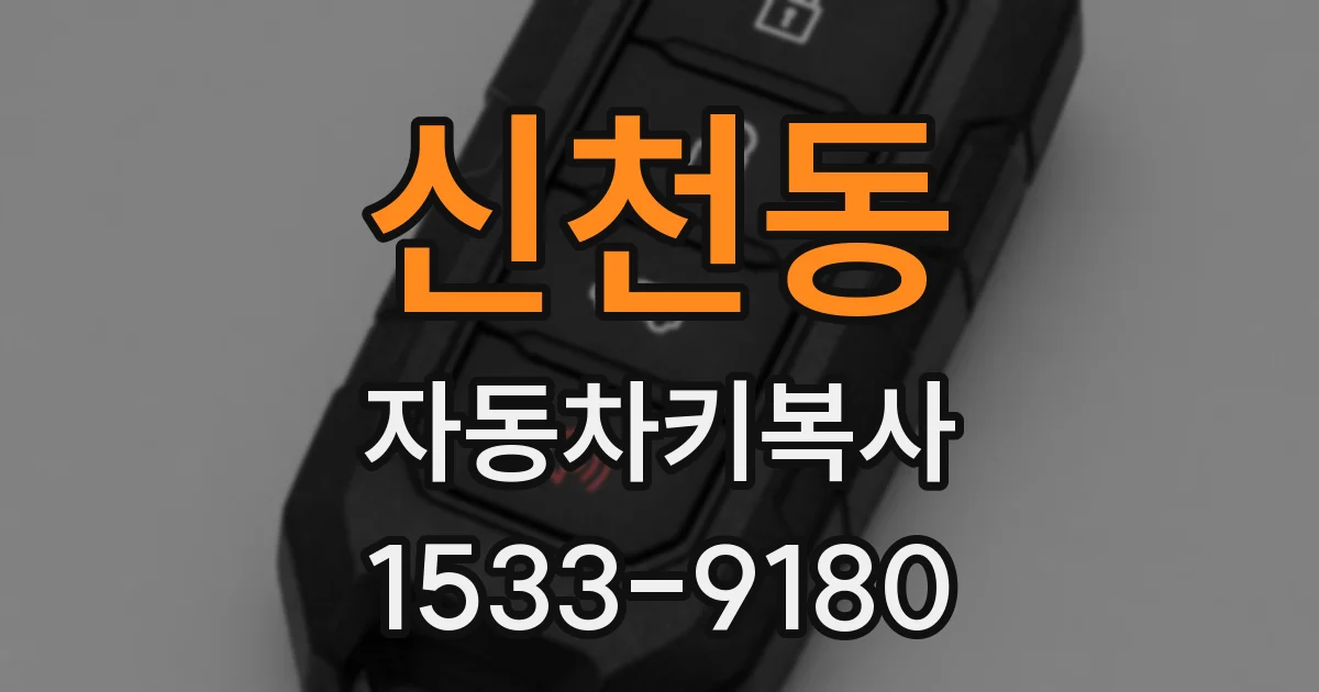 신천동 자동차키복사