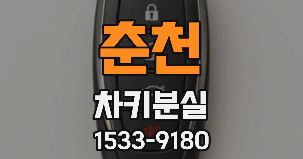 춘천 차키분실