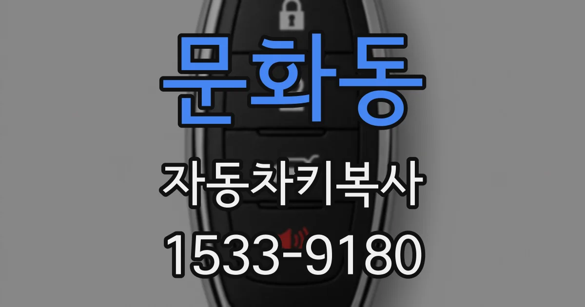 문화동 자동차키복사