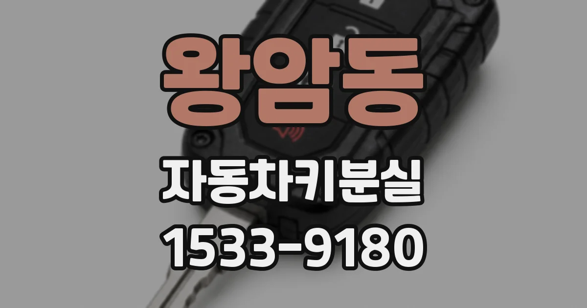 왕암동 자동차키분실