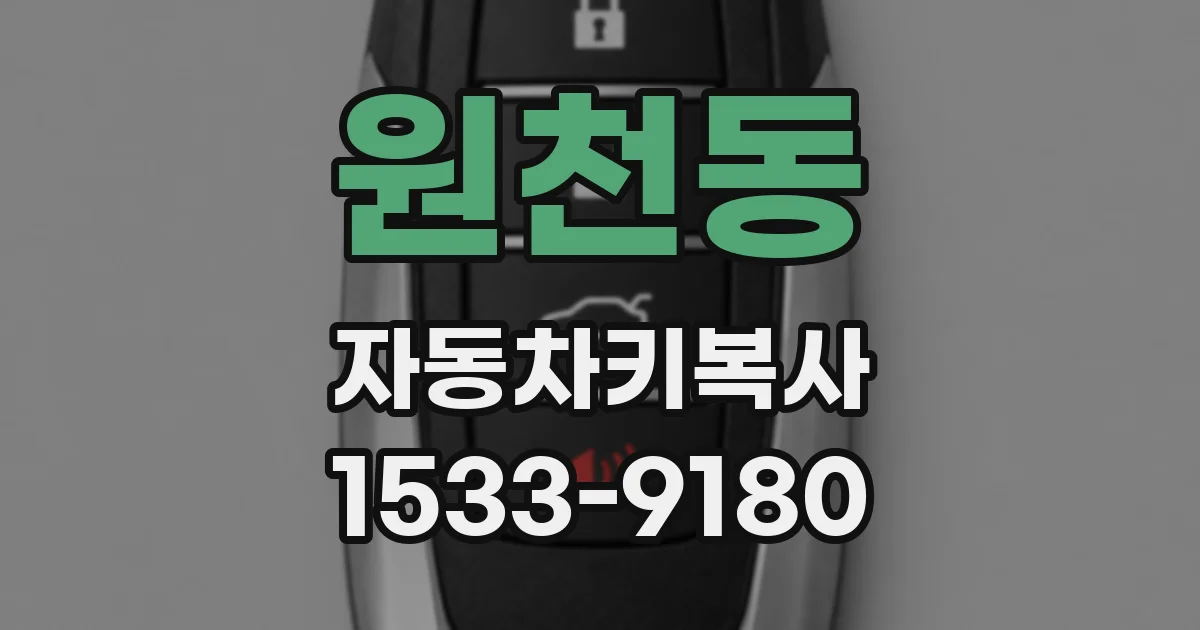 원천동 자동차키복사